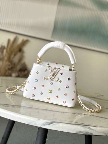 Uubags Louis Vuitton M14165 LV x TM Capucines Mini Bag In Multicolored 21x13.6x8cm
