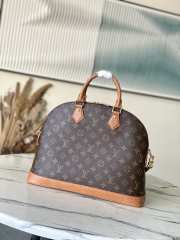 Uubags Louis Vuitton N30049 Alma MM Soft Celebration Bag Monogram Coated Canvas 37x28x13.5cm - 3