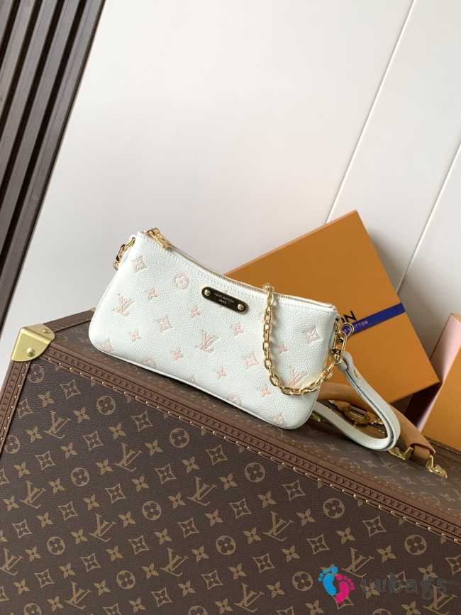 Uubags Louis Vuitton M27741 Pochette Liv In Milky White/Peach 24x13x6.5cm - 1