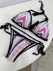 Uubags Pucci Iride-Print Triangle Bikini In Pink - 1