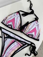 Uubags Pucci Iride-Print Triangle Bikini In Pink - 2