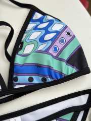 Uubags Pucci Iride-Print Triangle Bikini In Blue - 5