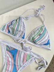 Uubags Pucci Iride-Print Triangle Bikini In White - 3