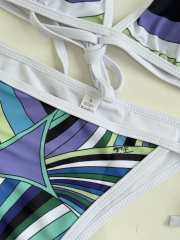 Uubags Pucci Iride-Print Triangle Bikini In Blue 01 - 3