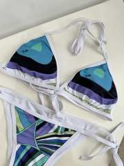 Uubags Pucci Iride-Print Triangle Bikini In Blue 01 - 6