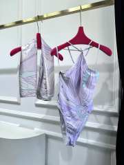 Uubags Pucci Print Bikini Set with Matching Silk Cover-Up - 1