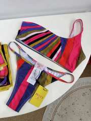 Uubags Pucci swimsuit set - split bikini with scarf  - 4