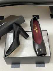 Uubags Chanel High Heels Glossy Sheepskin & Calfskin In Black 9cm - 2
