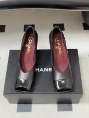 Uubags Chanel High Heels Glossy Sheepskin & Calfskin In Black 9cm - 5