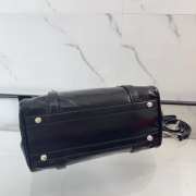 Uubags Miu Miu 5BA327 shiny leather top-handle bag in black 27x16x13cm - 5