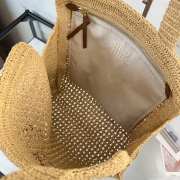 Uubags Miu Miu Raffia-Effect Crochet Tote Bag In Beige 38.5x40x10cm - 5
