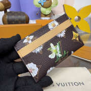 Uubags Louis Vuitton M27551 Bosch Card Holder In Brown Monogram Flowers Canvas Material 11x7x1.5cm - 3