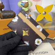 Uubags Louis Vuitton M27551 Bosch Card Holder In Brown Monogram Flowers Canvas Material 11x7x1.5cm - 2