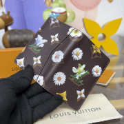 Uubags Louis Vuitton M27542 Pocket Organizer Wallet In Brown Monogram Flowers Canvas Material 7.5x11.1x1cm - 6