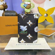Uubags Louis Vuitton M27542 Pocket Organizer Wallet In Brown Monogram Flowers Canvas Material 7.5x11.1x1cm - 2