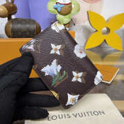 Uubags Louis Vuitton M27542 Pocket Organizer Wallet In Brown Monogram Flowers Canvas Material 7.5x11.1x1cm - 4