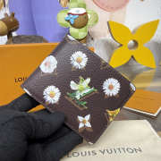 Uubags Louis Vuitton M27547 Slender Wallet In Brown Monogram Flowers Canvas Material 11x8.5x2cm - 5