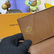 Uubags Louis Vuitton M27548 Passport Holder In Brown Monogram Flowers Canvas Material 10x14x2.5cm - 2