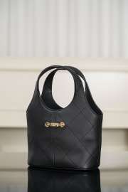 New Arrivals 2026 Chanel Small Shopping Bag Calfskin And Gold-Plated Metal In Black 27.5x21x10cm - 6
