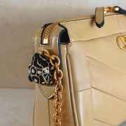 Uubags Valentino Garavani Panthea Small Bag In Caramel Nappa Leather With A Chevron Pattern 24x14x6cm - 4