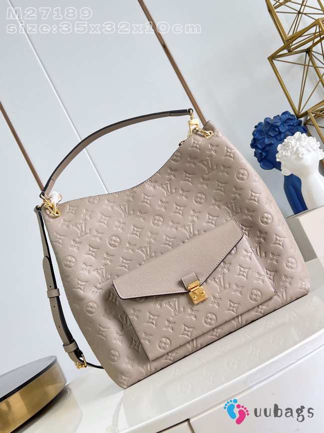 Uubags Louis Vuitton M27937 Métis Hobo Bag In Tourterelle Grey 35x32.5x10cm - 1