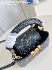 Uubags Louis Vuitton Capucines M48865 Mini Black Crocodile Leather 21x8x13cm - 4