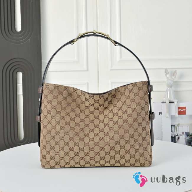 Uubags Gucci Beatrix medium tote bag brown and beige original GG canvas bag 35x27.5x11cm - 1