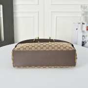 Uubags Gucci Beatrix medium tote bag brown and beige original GG canvas bag 35x27.5x11cm - 4
