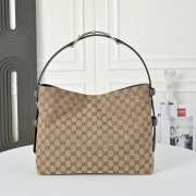 Uubags Gucci Beatrix medium tote bag brown and beige original GG canvas bag 35x27.5x11cm - 3