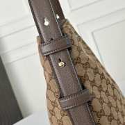Uubags Gucci Beatrix medium tote bag brown and beige original GG canvas bag 35x27.5x11cm - 2