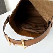 Uubags Gucci Beatrix medium tote bag in brown suede leather 35x27.5x11cm - 6