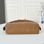Uubags Gucci Beatrix medium tote bag in brown suede leather 35x27.5x11cm - 4