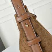 Uubags Gucci Beatrix medium tote bag in brown suede leather 35x27.5x11cm - 3