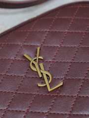 Uubags YSL Gaby camera bag in burgundy lambskin leather 19x12x3cm - 4