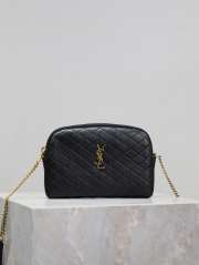 Uubags YSL Gaby zipped pouch in quilted lambskin black 19x12x3cm - 1