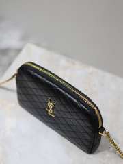 Uubags YSL Gaby zipped pouch in quilted lambskin black 19x12x3cm - 6