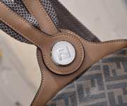 Uubags Fendi Diagonal Fendi Chiodo Small Brown FF canvas backpack 24x36x12cm - 5