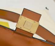 Uubags Fendi Baguette Cargo Multi-pocket Tan Leather 2-way Bag 26.5x15x5cm - 3