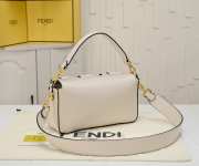 Uubags Fendi Baguette Cargo Multi-pocket White Leather 2-way Bag 26.5x15x5cm - 2
