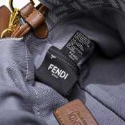 Uubags Fendi Mamma Baguette Medium Light Grey FF Flocked Denim Mini-Bag 26.5x8.5x18cm - 4