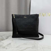 Uubags Dior Trianon Bag with Chain Black Flat Macrocannage Lambskin 25x21x7cm - 1