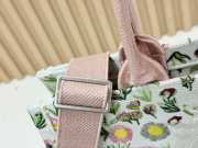 Uubags Medium Dior Book Tote with Strap White Multicolor Daisy Garden Embroidery with Dior Médaillon 36x27.5x16.5cm - 5