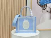 Uubags Dior Book Tote Mini Bag with Strap Dior Médaillon Dior Oblique Embroidery & Lace 20.5x16x7cm - 1