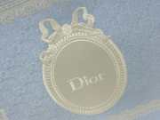 Uubags Small Dior Book Tote with Strap Celestial Blue Dior Oblique Embroidery With White Lace and Dior Médaillon 26.5x22x14cm - 4