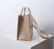 Uubags Small Dior Book Tote Beige Dior Oblique Embroidery and Calfskin 26.5x22x14cm - 6