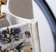 Uubags Dior Book Tote Medium in Jardin Botanique Embroidery In Multicolor/Blue 36x27.5x16.5cm - 4
