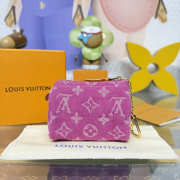 Uubags Louis Vuitton M27605 Trousse Speedy Wallet In Fushia Denim 11x7.5x6cm - 6
