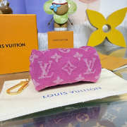 Uubags Louis Vuitton M27605 Trousse Speedy Wallet In Fushia Denim 11x7.5x6cm - 3