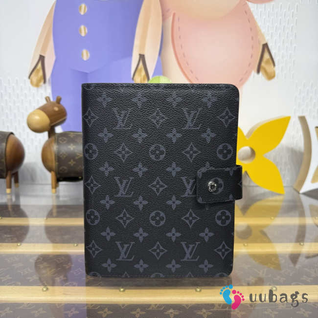 Uubags Louis Vuitton R20106 Black Notebook Cover Damier Ebene In Large Size 18.5x23x3cm - 1