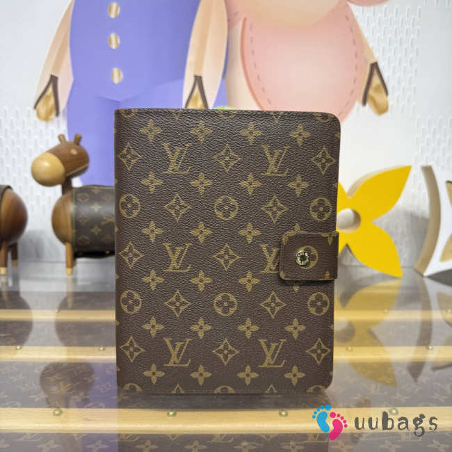 Uubags Louis Vuitton R20106 Brown Notebook Cover Damier Ebene In Large Size 18.5x23x3cm - 1